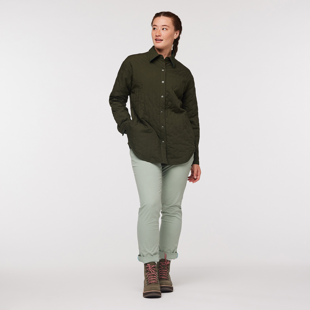 Salto Insulated Flannel Jacket - Women's, Woods Plaid, Model Aya