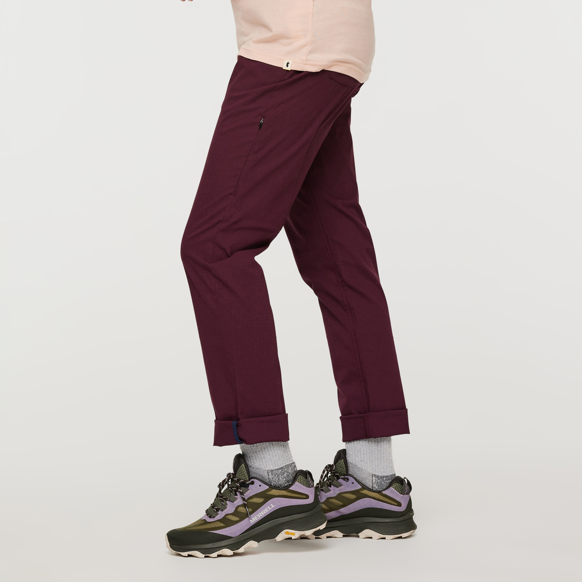 Salto Ripstop Pant - Women's, Wine, Model London