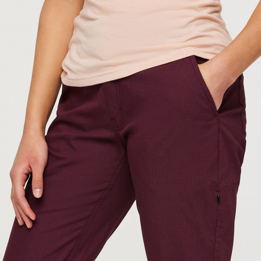 Salto Ripstop Pant - Women's, Wine, Model London