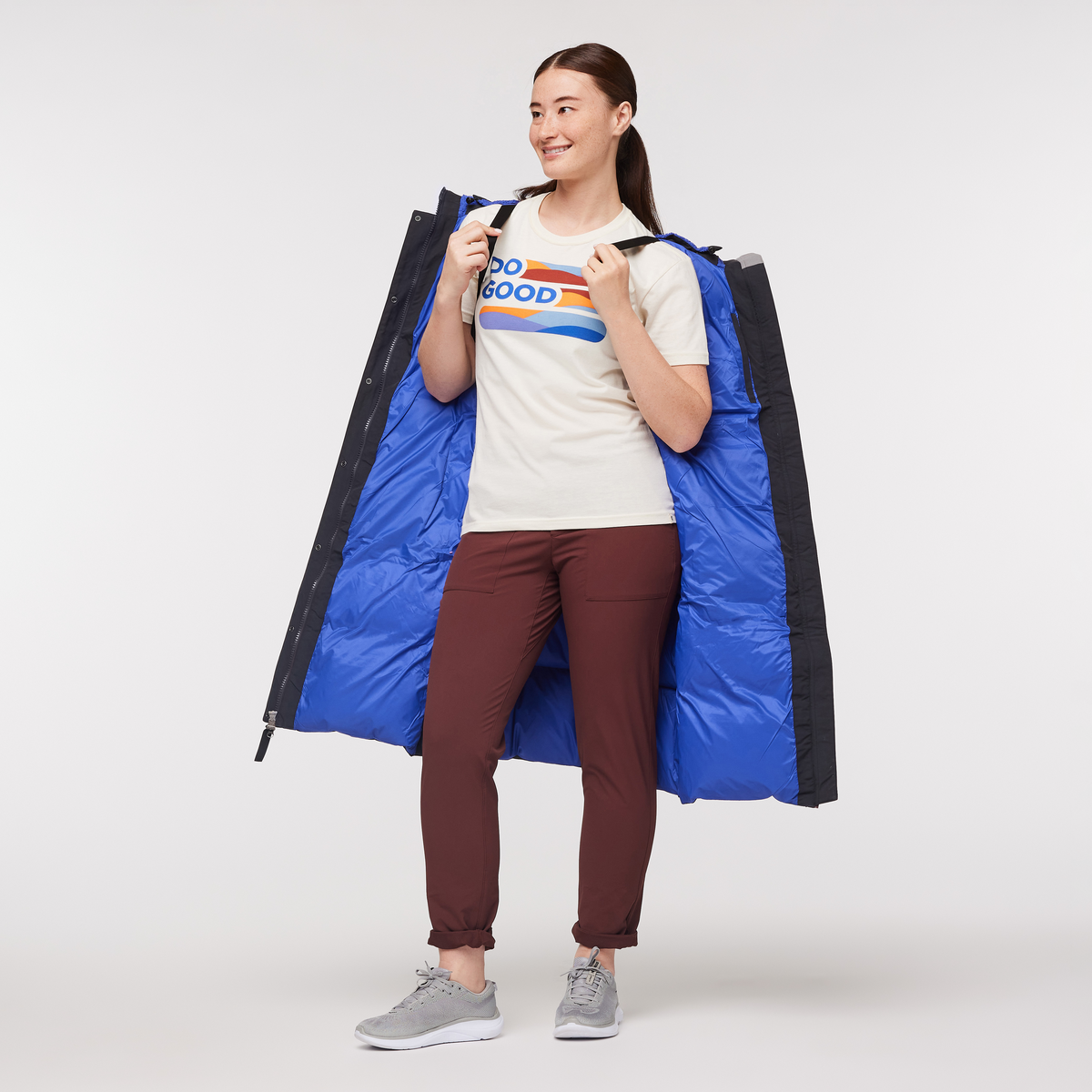Solazo Down Parka - Women's, Black, Model Aya