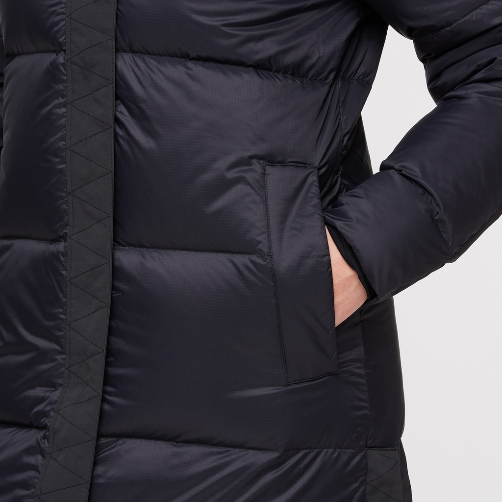 Solazo Down Parka - Women's, Black, Model Aya