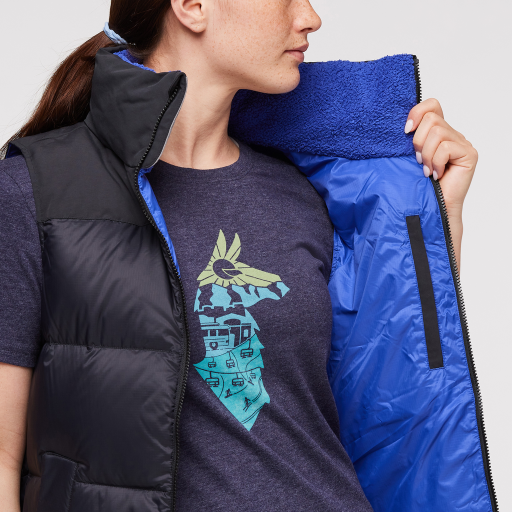 Solazo Down Vest - Women's, Cotopaxi Black, Model Aya