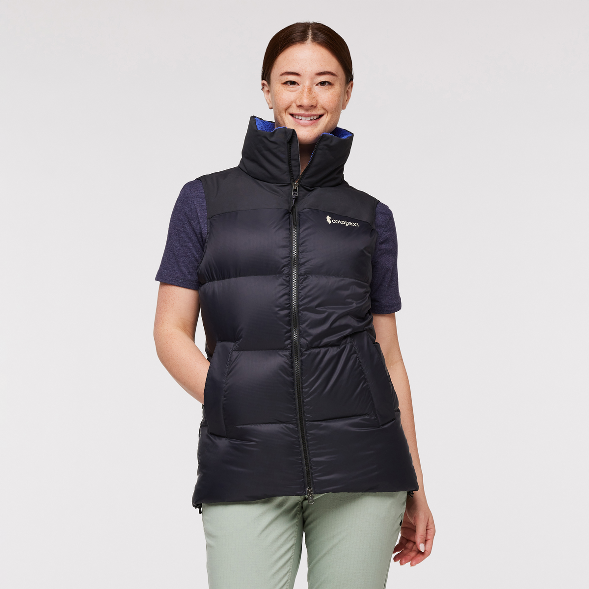 Solazo Down Vest - Women's, Cotopaxi Black, Model Aya
