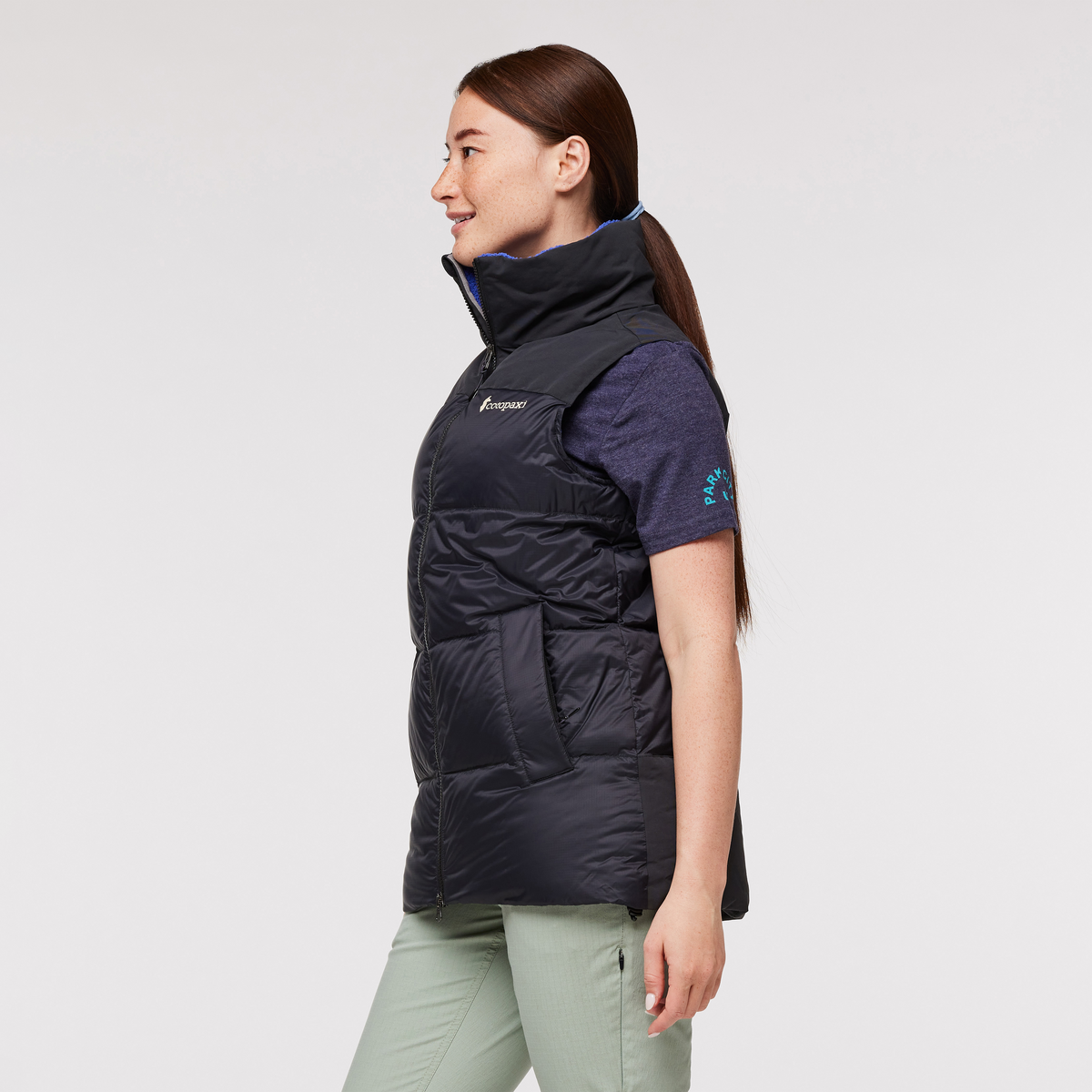 Solazo Down Vest - Women's, Cotopaxi Black, Model Aya