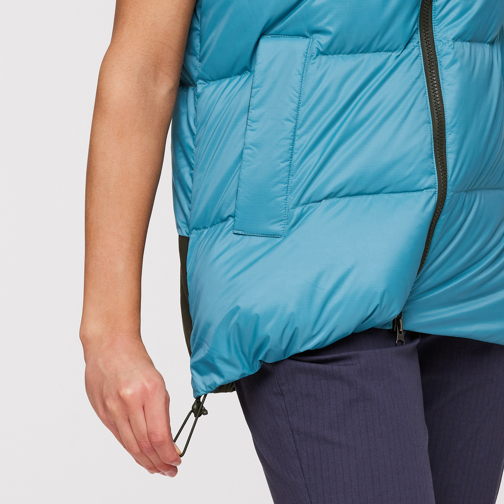 Solazo Down Vest - Women's, Woods/Drizzle, Model London