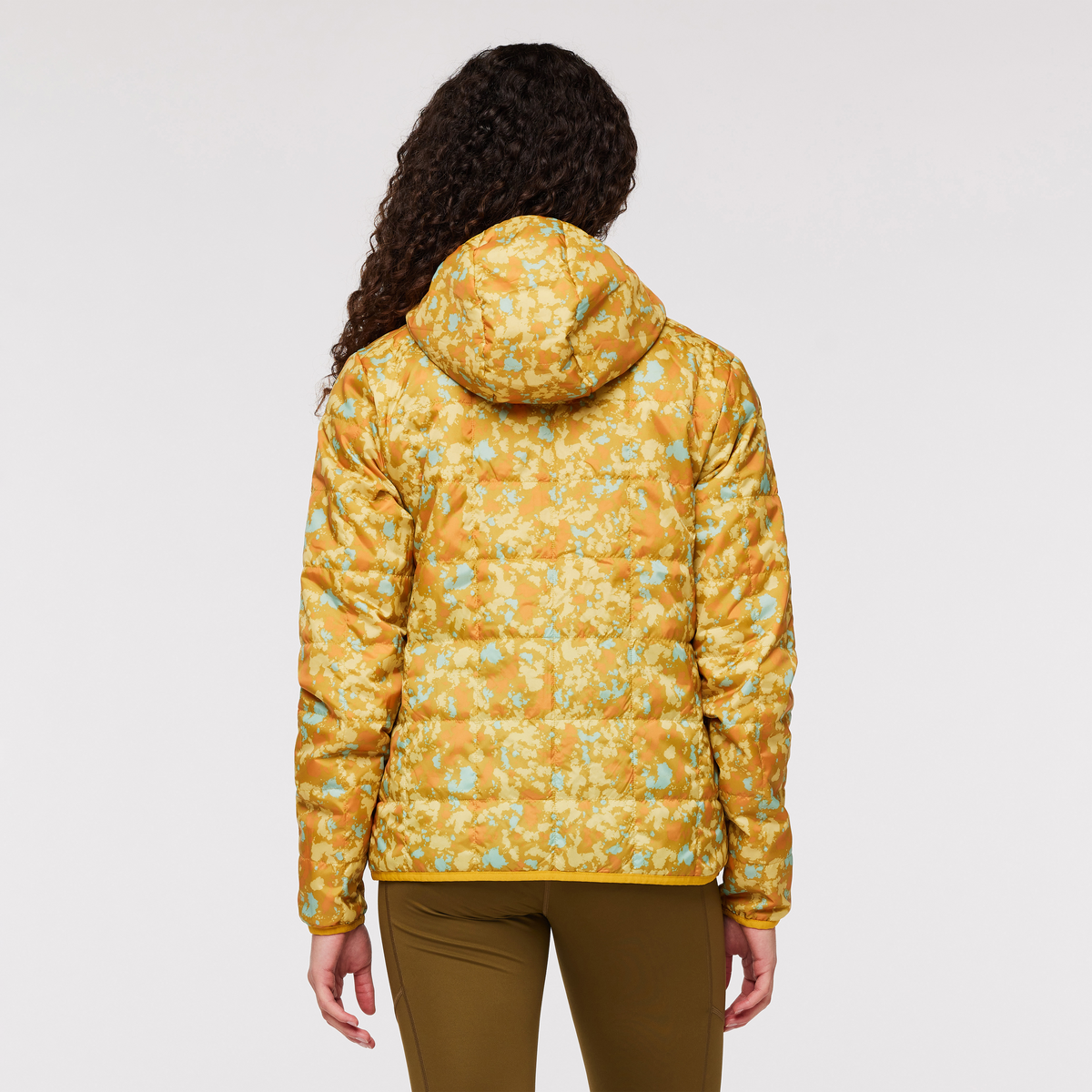 Teca Cálido Hooded Jacket - Print - Women's, Eat Wheat, Model London
