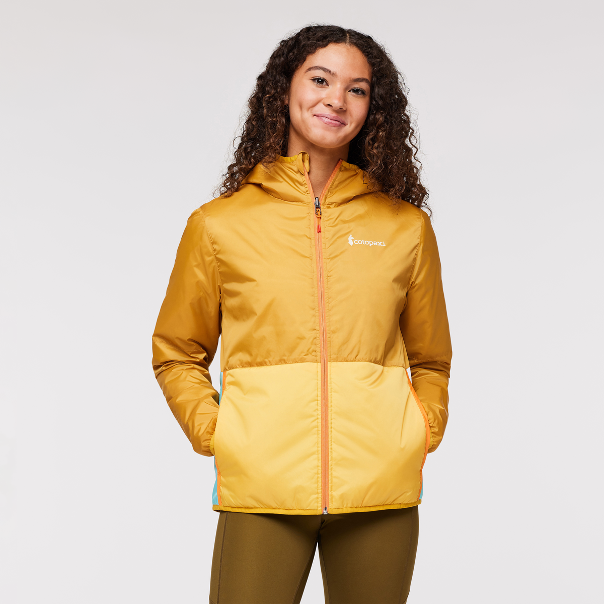 Teca Cálido Hooded Jacket - Print - Women's, Eat Wheat, Model London