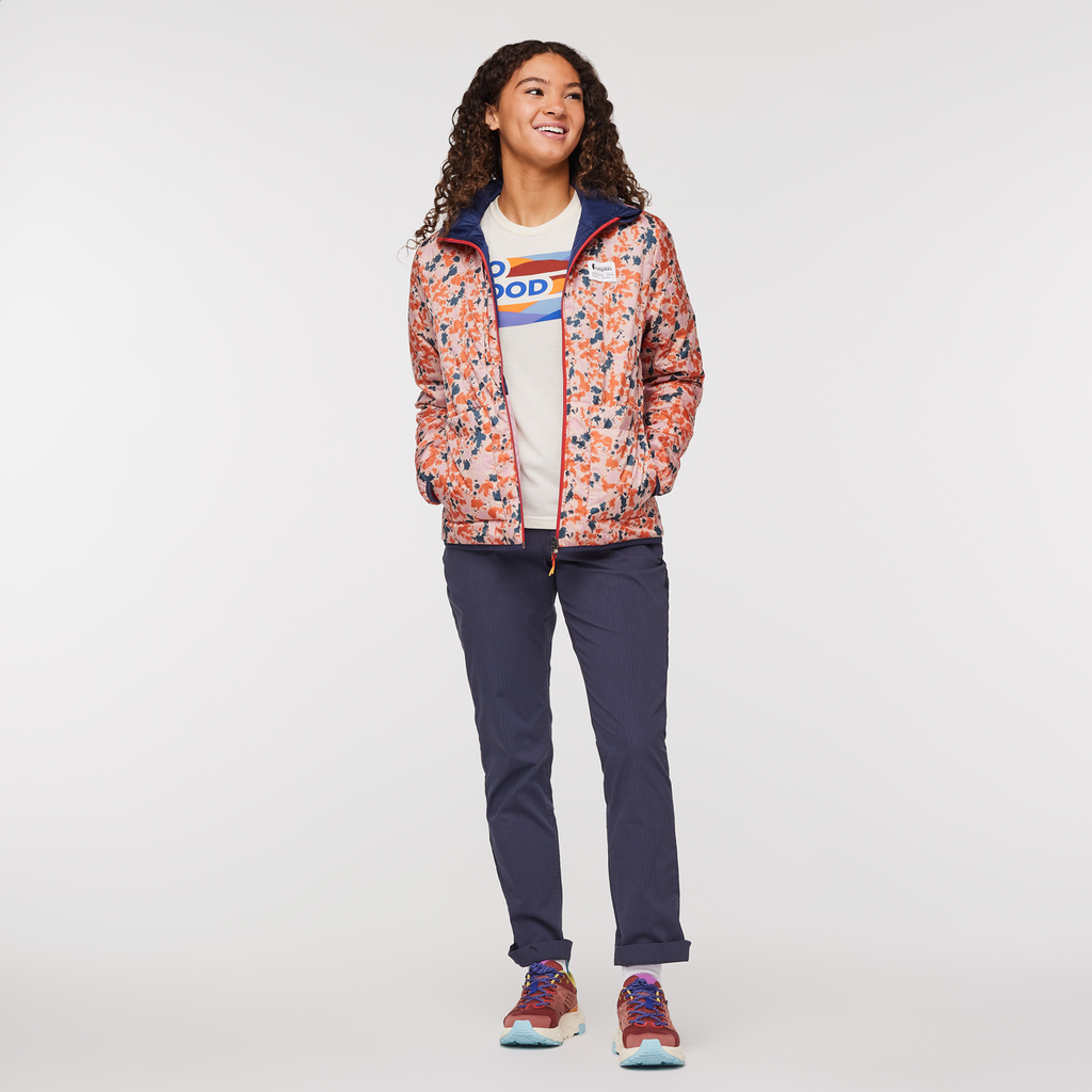 Teca Cálido Hooded Jacket - Print - Women's, Wink Wink, Model London