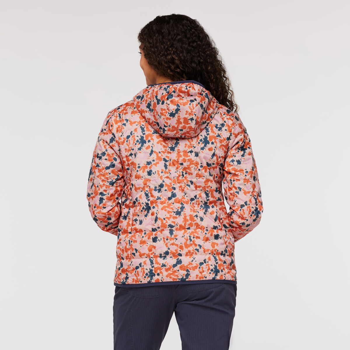 Teca Cálido Hooded Jacket - Print - Women's, Wink Wink, Model London