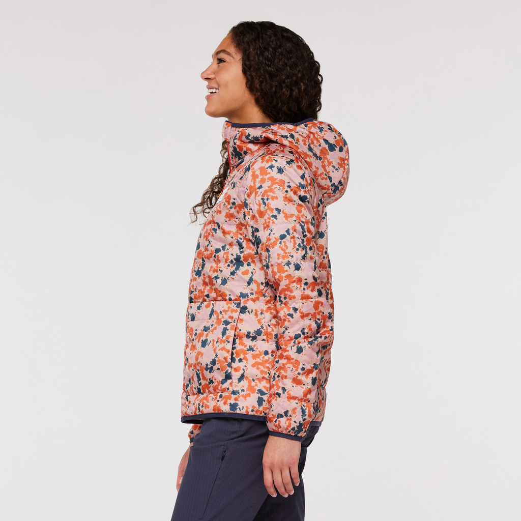 Teca Cálido Hooded Jacket - Print - Women's, Wink Wink, Model London