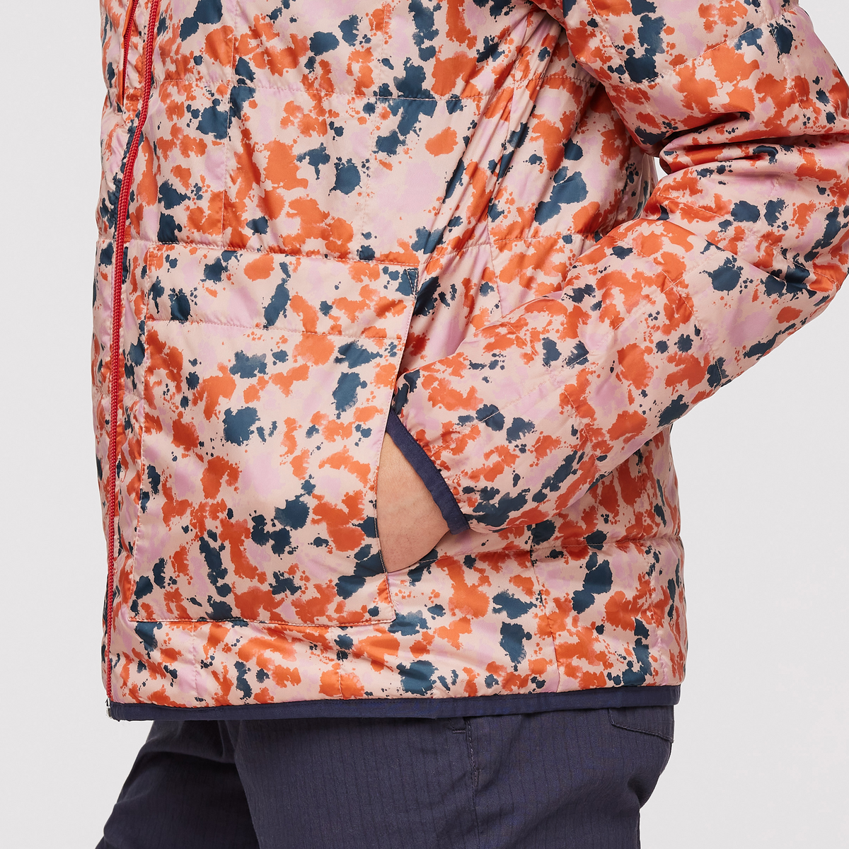 Teca Cálido Hooded Jacket - Print - Women's, Wink Wink, Model London