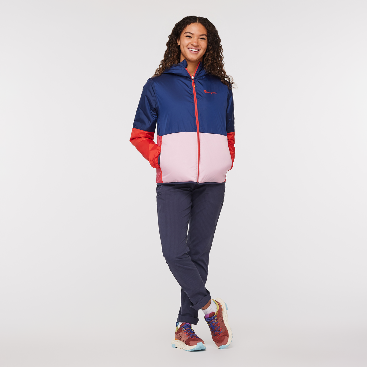 Teca Cálido Hooded Jacket - Print - Women's, Wink Wink, Model London