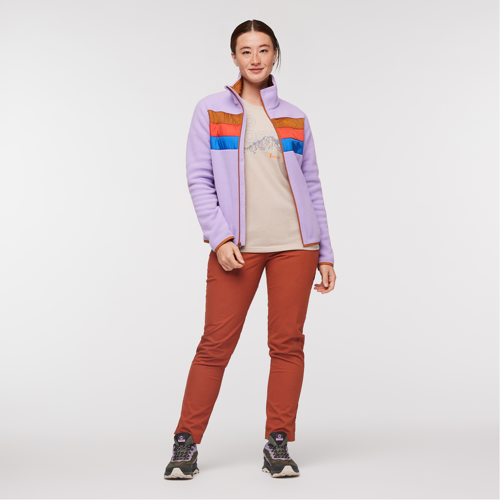 Teca Fleece Full-Zip Jacket - Women's, Blooming, Model Aya