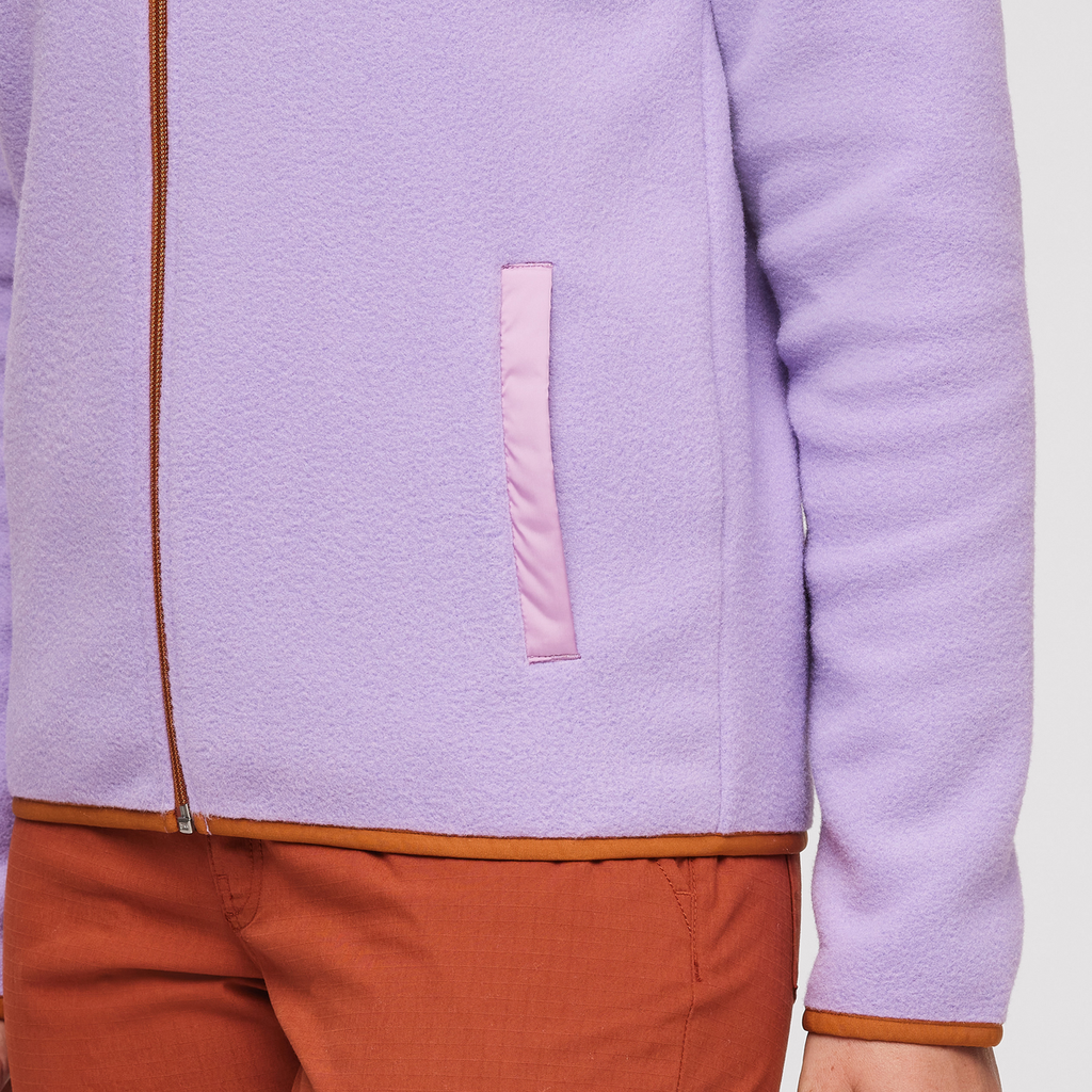 Teca Fleece Full-Zip Jacket - Women's, Blooming, Model Aya