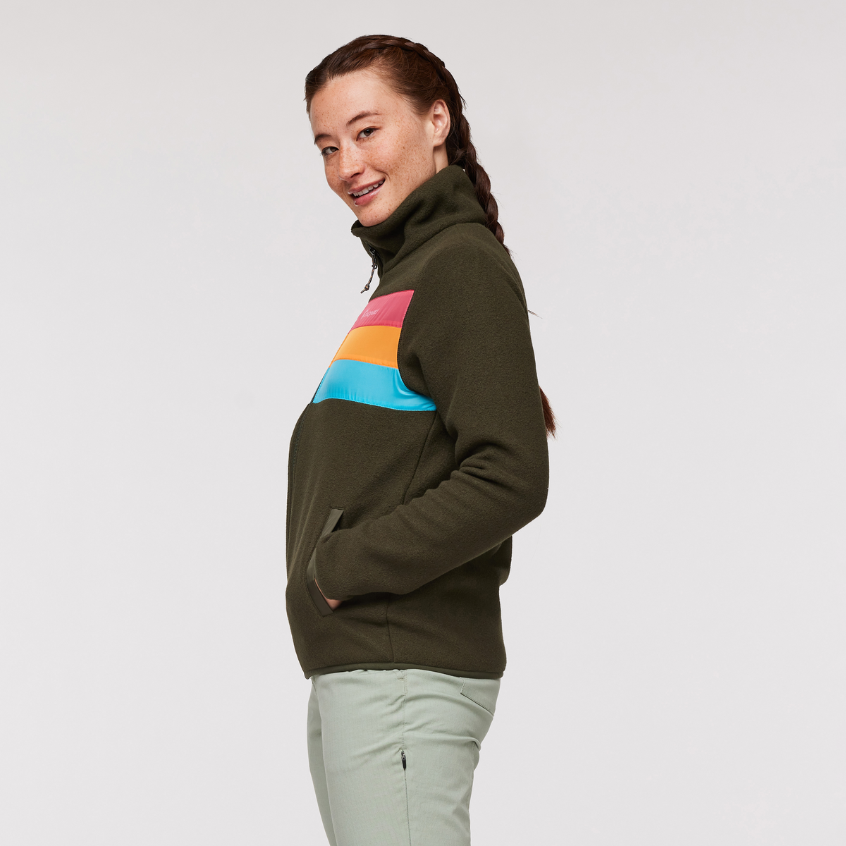 Teca Fleece Full-Zip Jacket - Women's, Hiking Boots, Model Aya