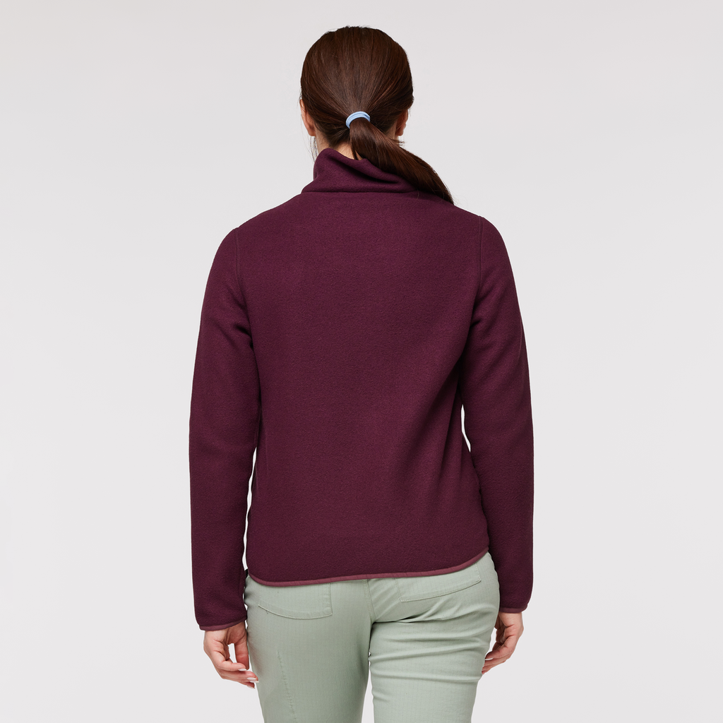 Teca Fleece Full-Zip Jacket - Women's, Night Fall, Model Aya