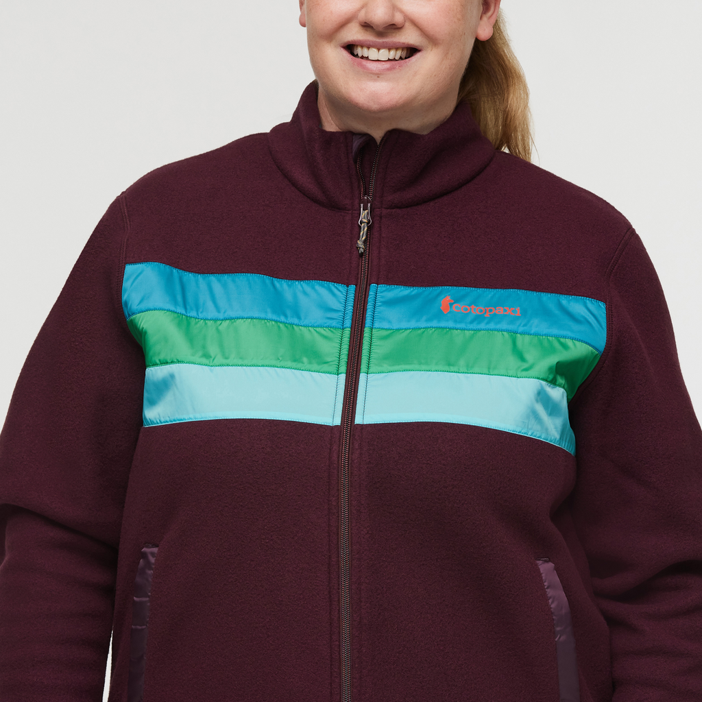 Teca Fleece Full-Zip Jacket - Women's, Night Fall, Model Jennifer