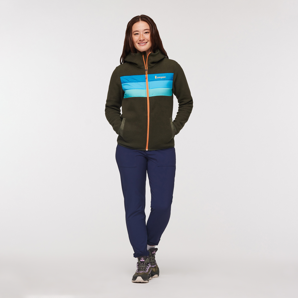 Teca Fleece Hooded Full-Zip Jacket - Women's, Hidden Lake, Model Aya