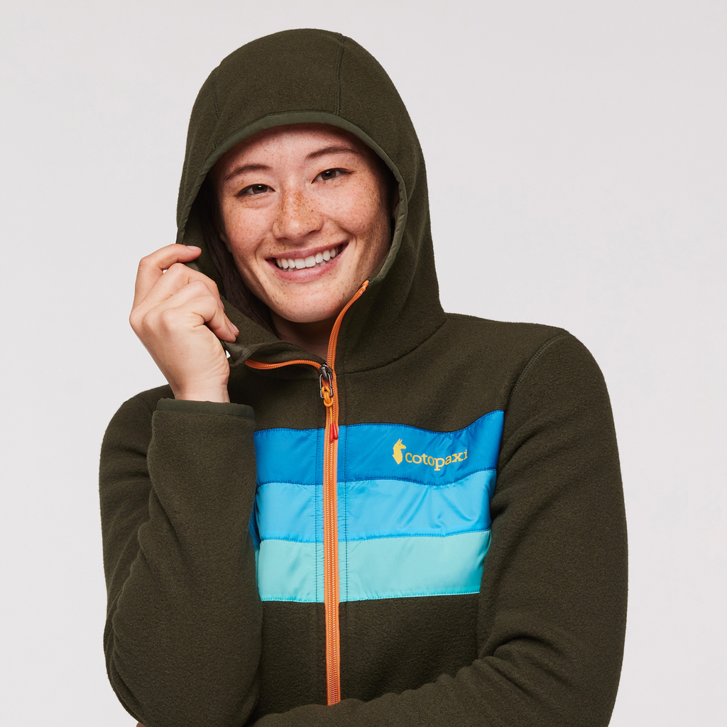 Teca Fleece Hooded Full-Zip Jacket - Women's, Hidden Lake, Model Aya