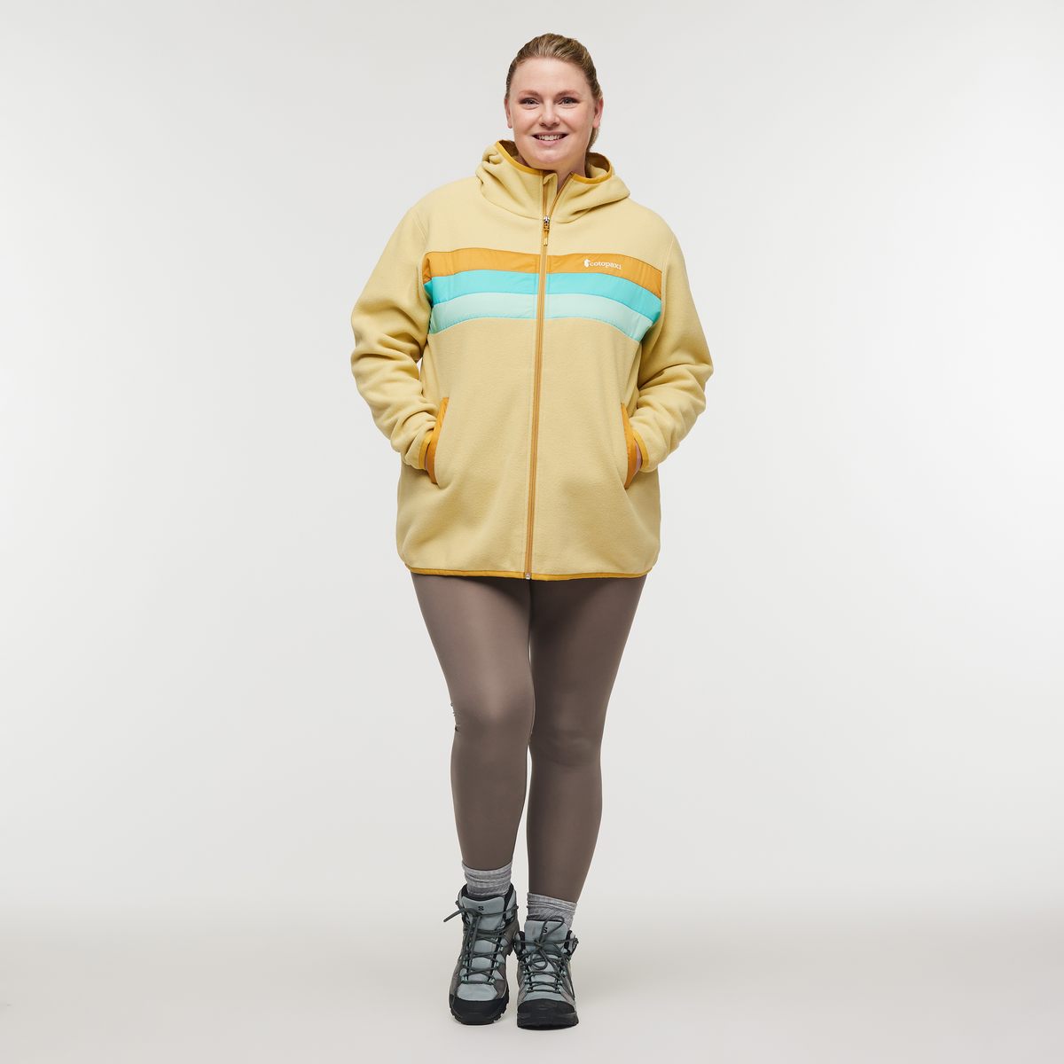 Teca Fleece Hooded Full-Zip Jacket - Women's, Flip Flops, Model Jennifer