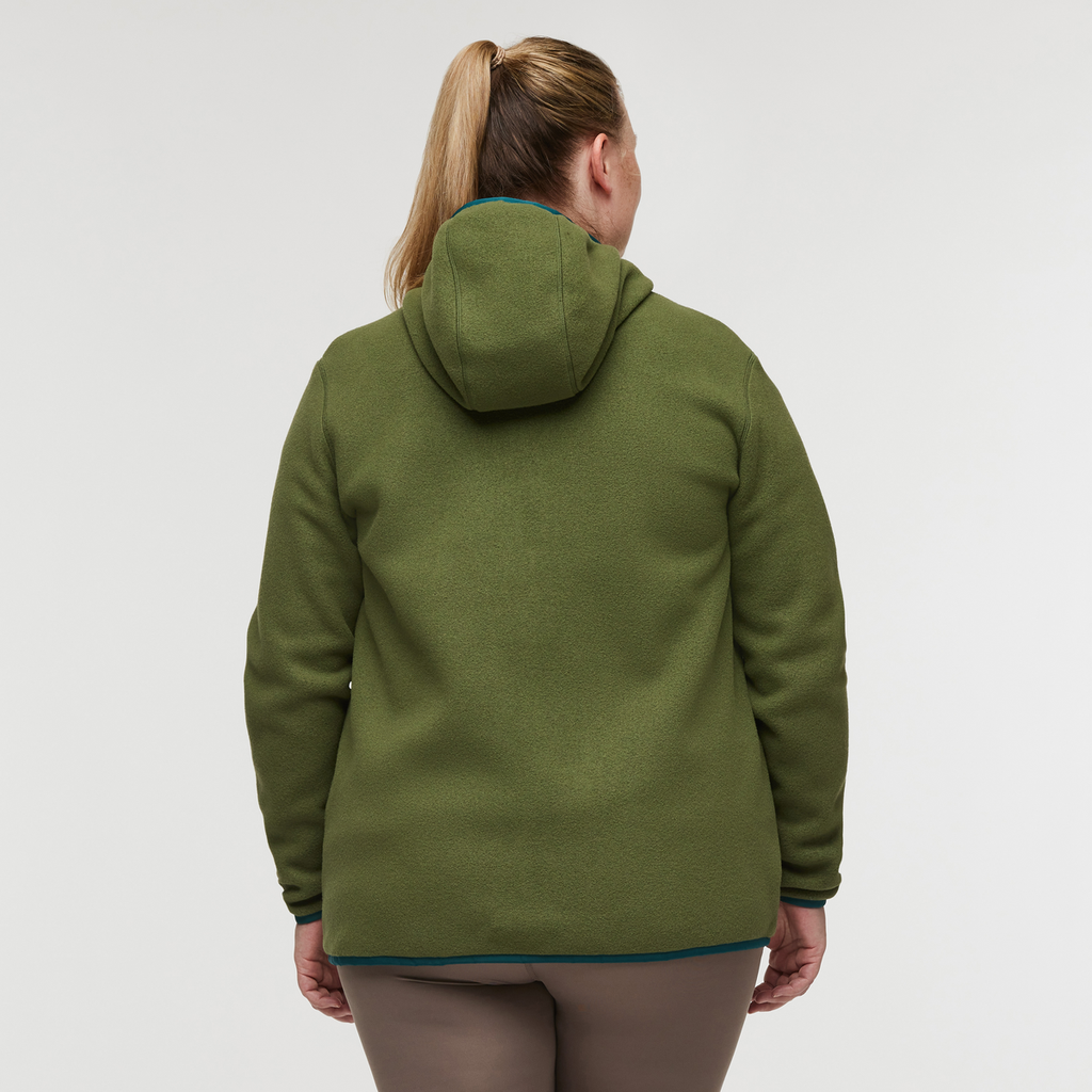 Teca Fleece Hooded Full-Zip Jacket - Women's, Squirrel, Model Jennifer