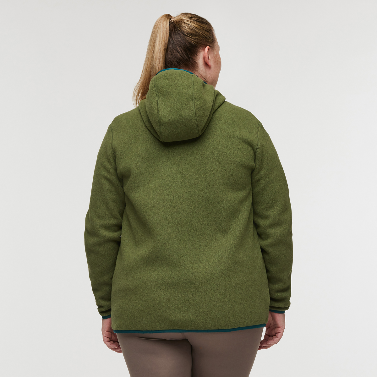 Teca Fleece Hooded Full-Zip Jacket - Women's, Squirrel, Model Jennifer