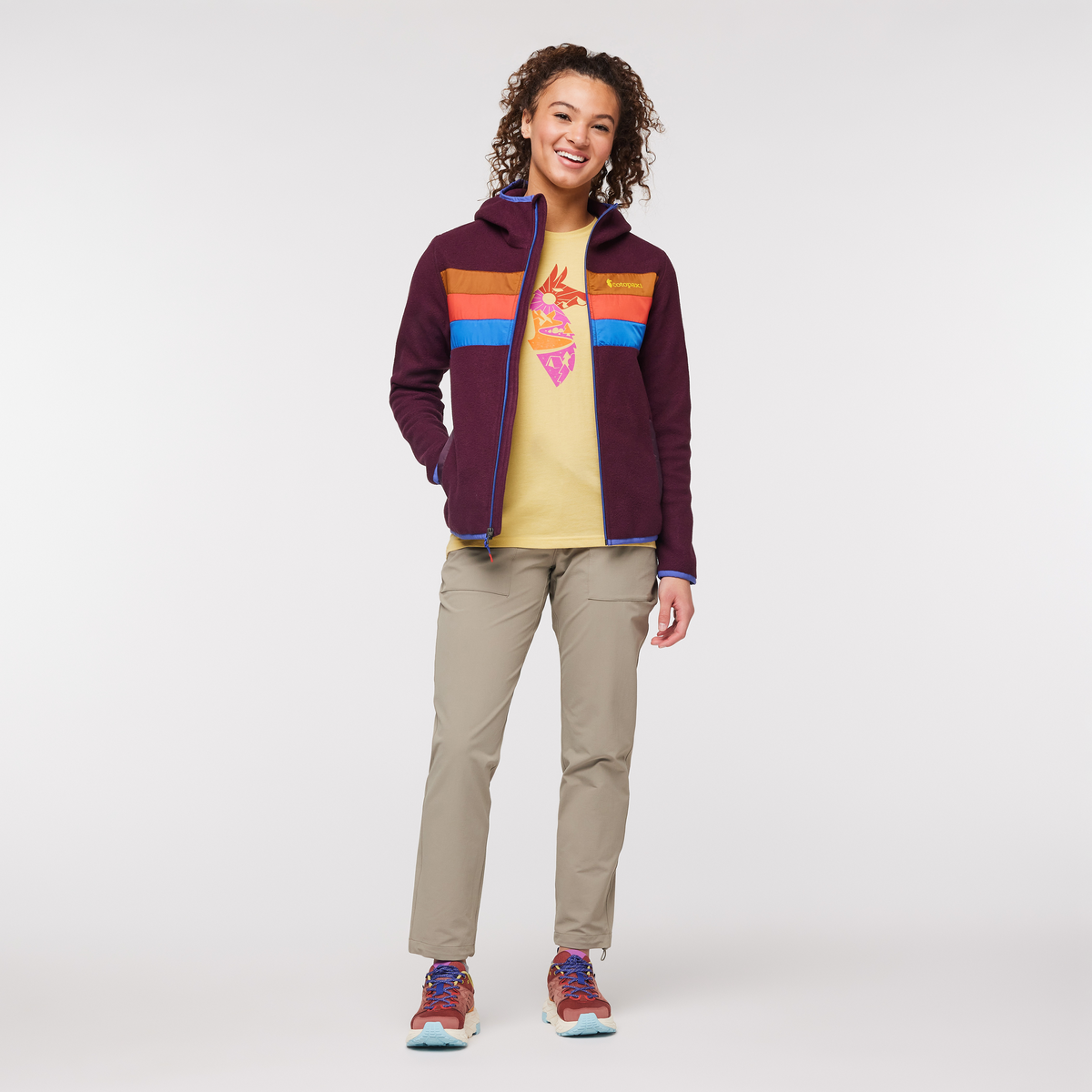 Teca Fleece Hooded Full-Zip Jacket - Women's, Verona, Model Aya