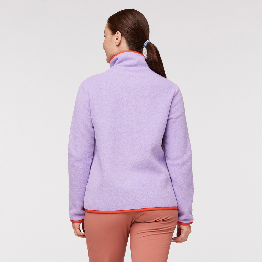 Teca Fleece Pullover - Women's, Fresh Flowers, Model Aya