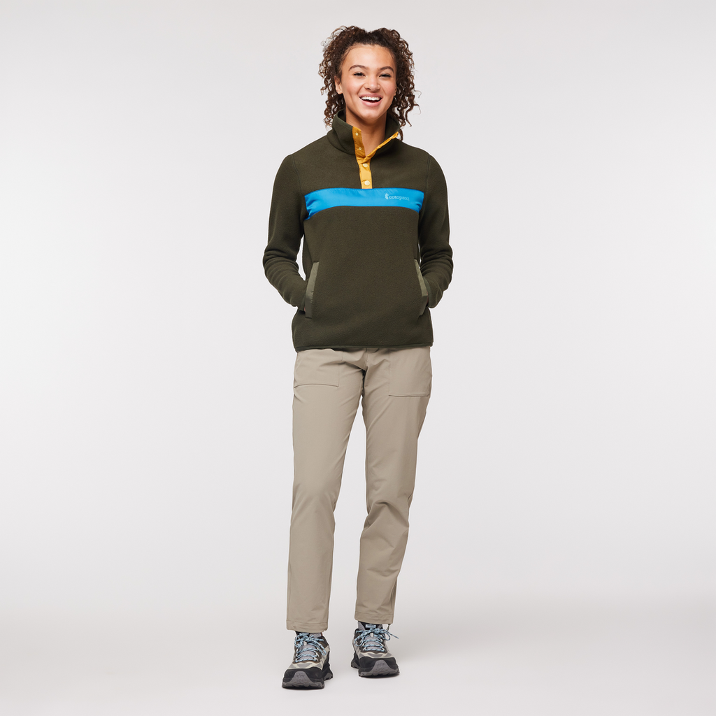 Teca Fleece Pullover - Women's, Pine Tree, Model London
