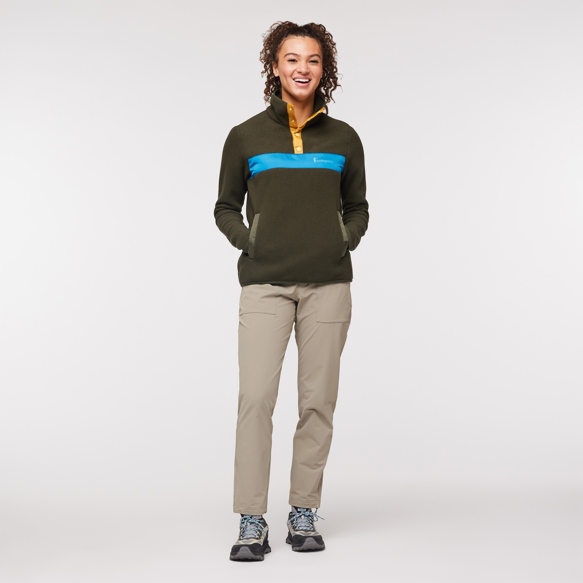 Teca Fleece Pullover - Women's, Pine Tree, Model London