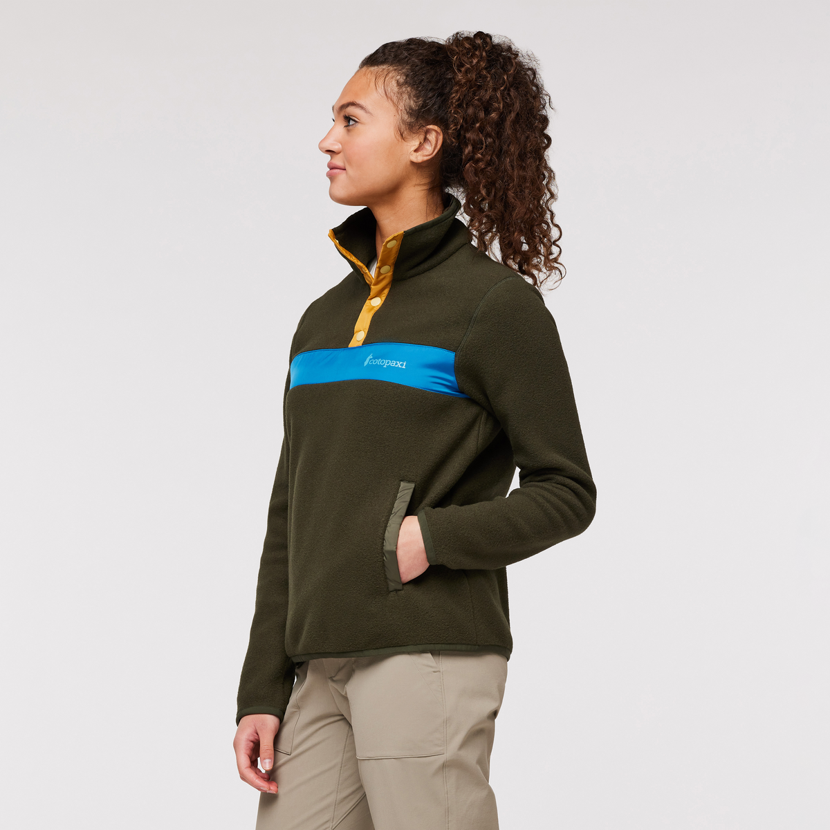 Teca Fleece Pullover - Women's, Pine Tree, Model London