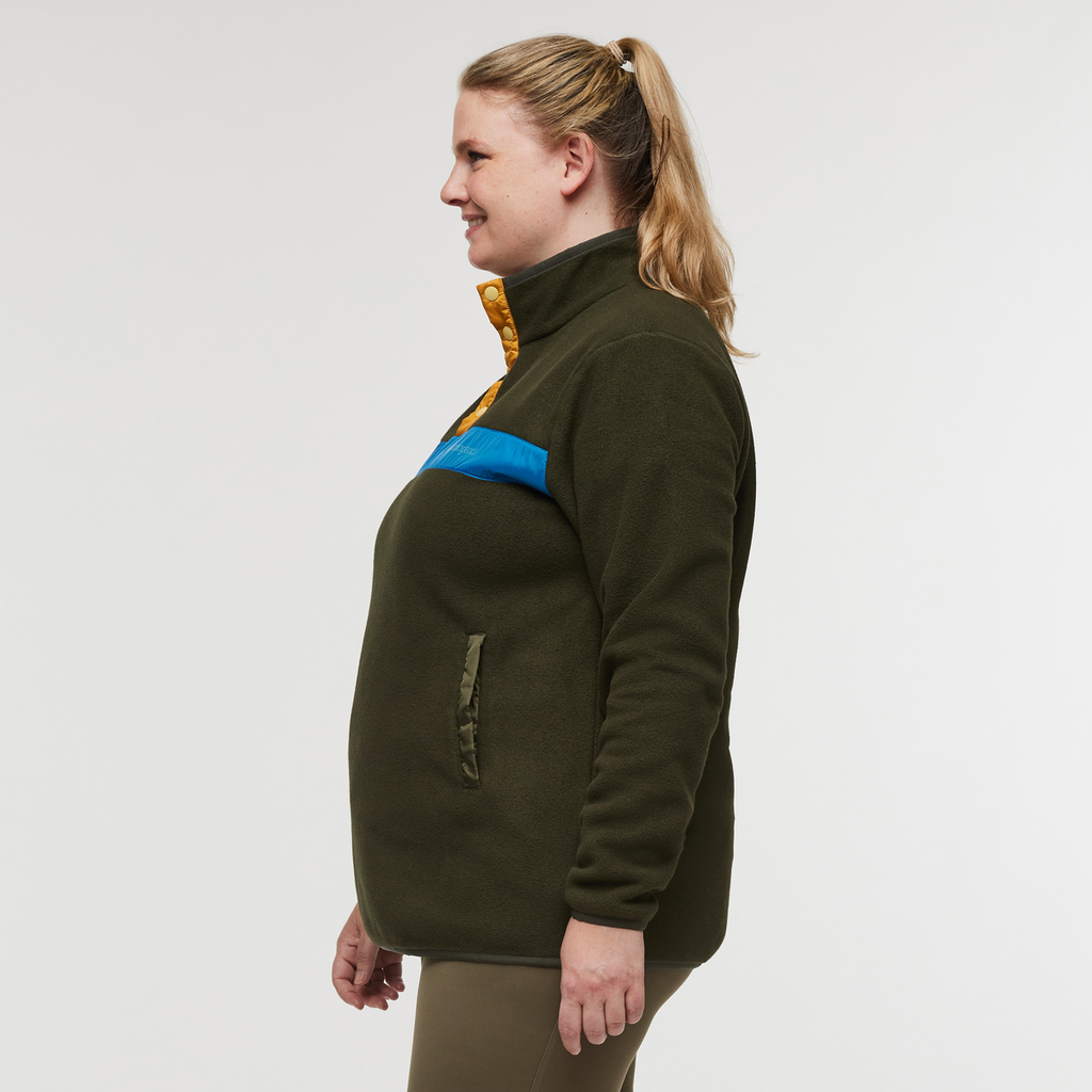 Teca Fleece Pullover - Women's, Pine Tree, Model Jennifer