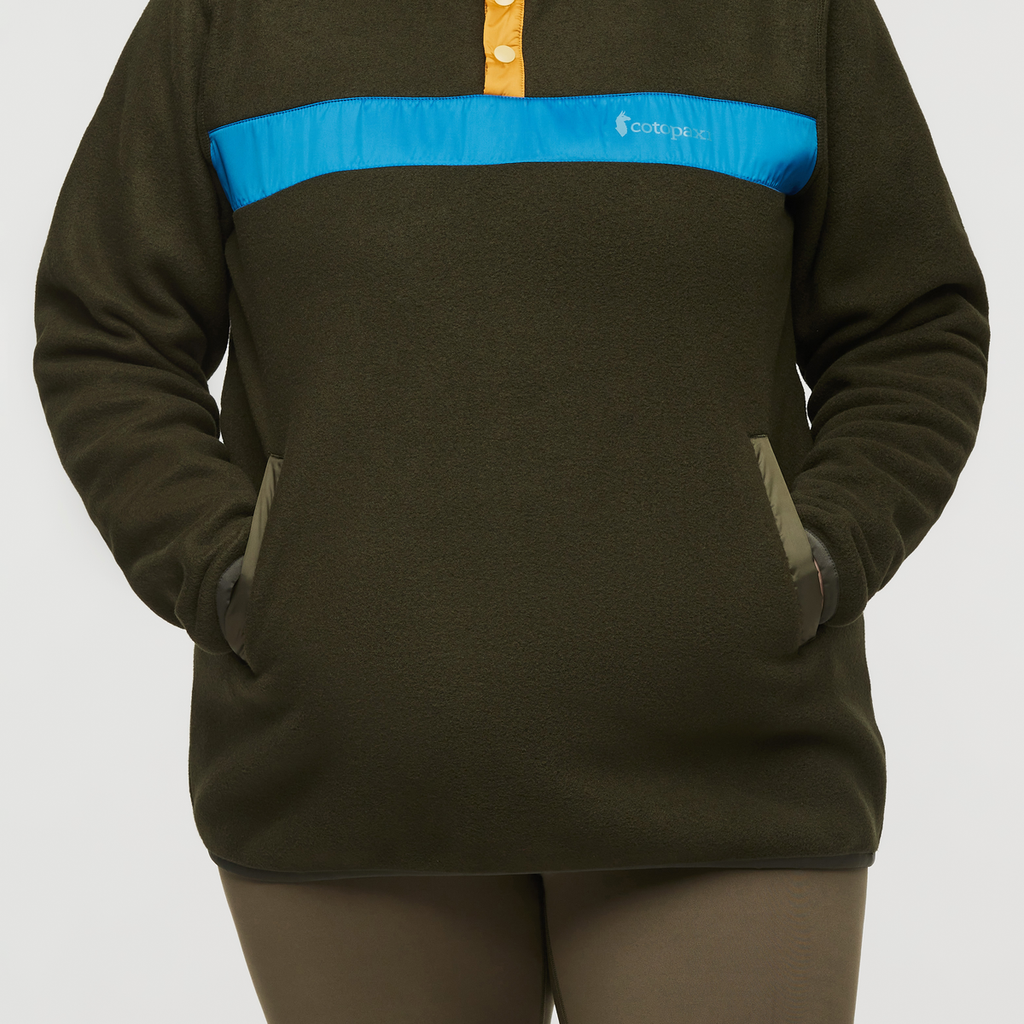 Teca Fleece Pullover - Women's, Pine Tree, Model Jennifer