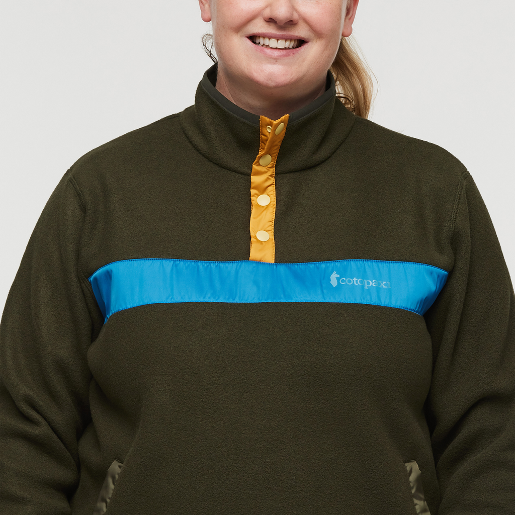 Teca Fleece Pullover - Women's, Pine Tree, Model Jennifer