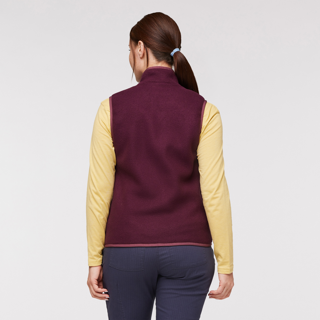 Teca Fleece Vest - Women's, Moon Beam, Model Aya