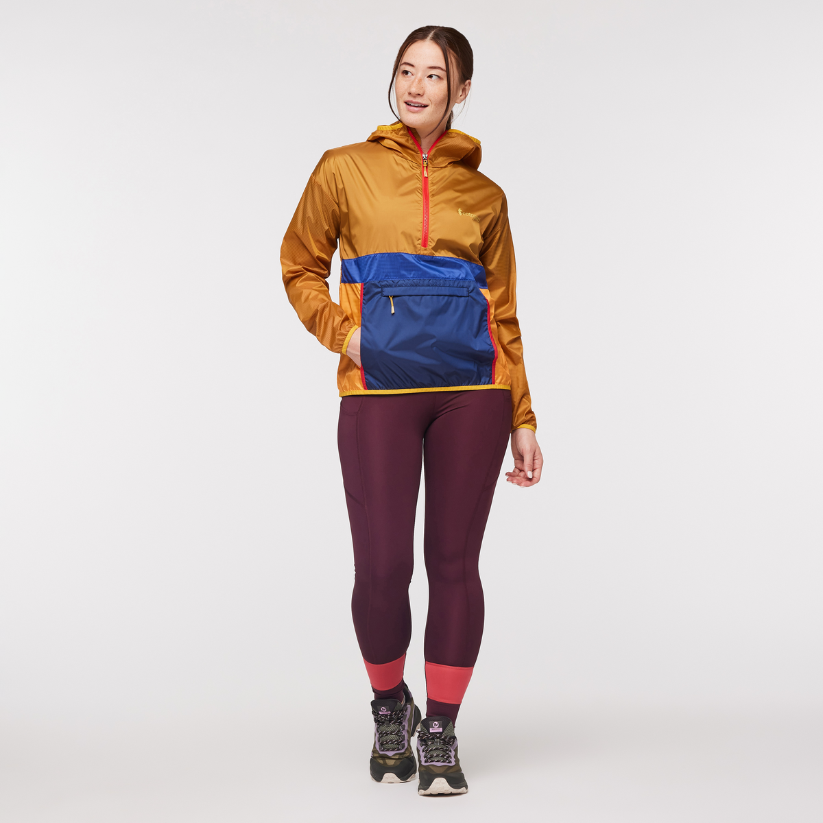 Teca Half-Zip Windbreaker - Women's, Dirt Roads, Model Aya