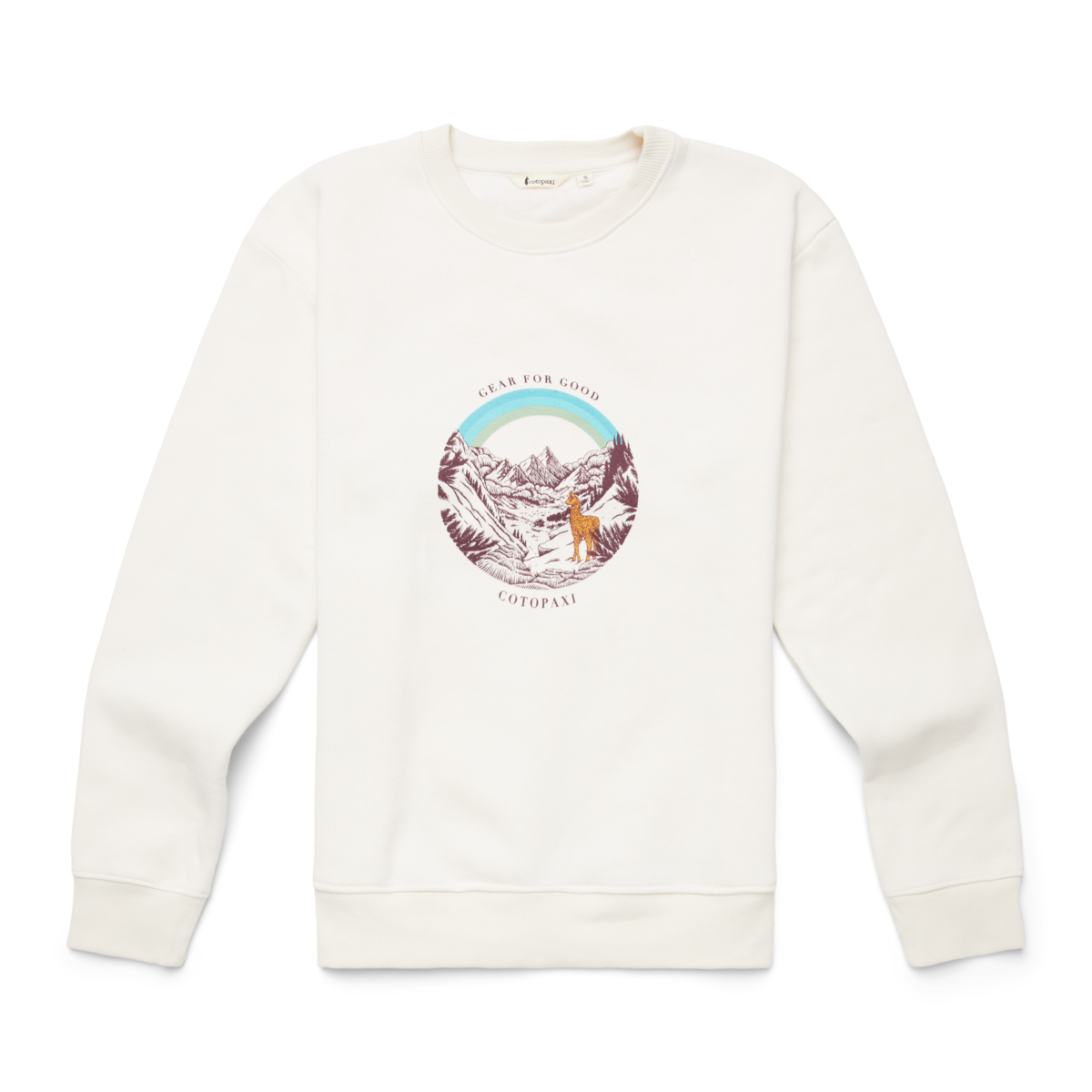 Traveling Llama Crew Sweatshirt - Women's, Bone