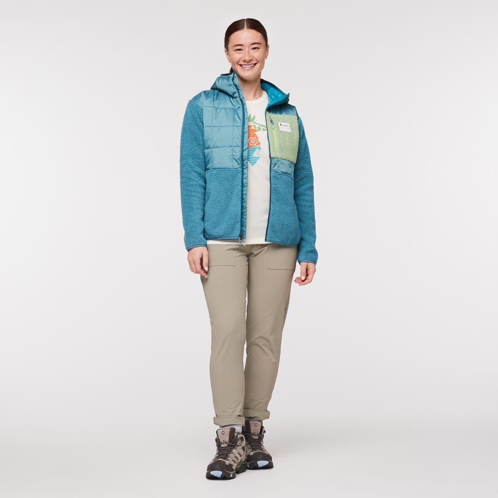 Trico Hybrid Jacket - Women's, Blue Spruce/Drizzle, Model Aya