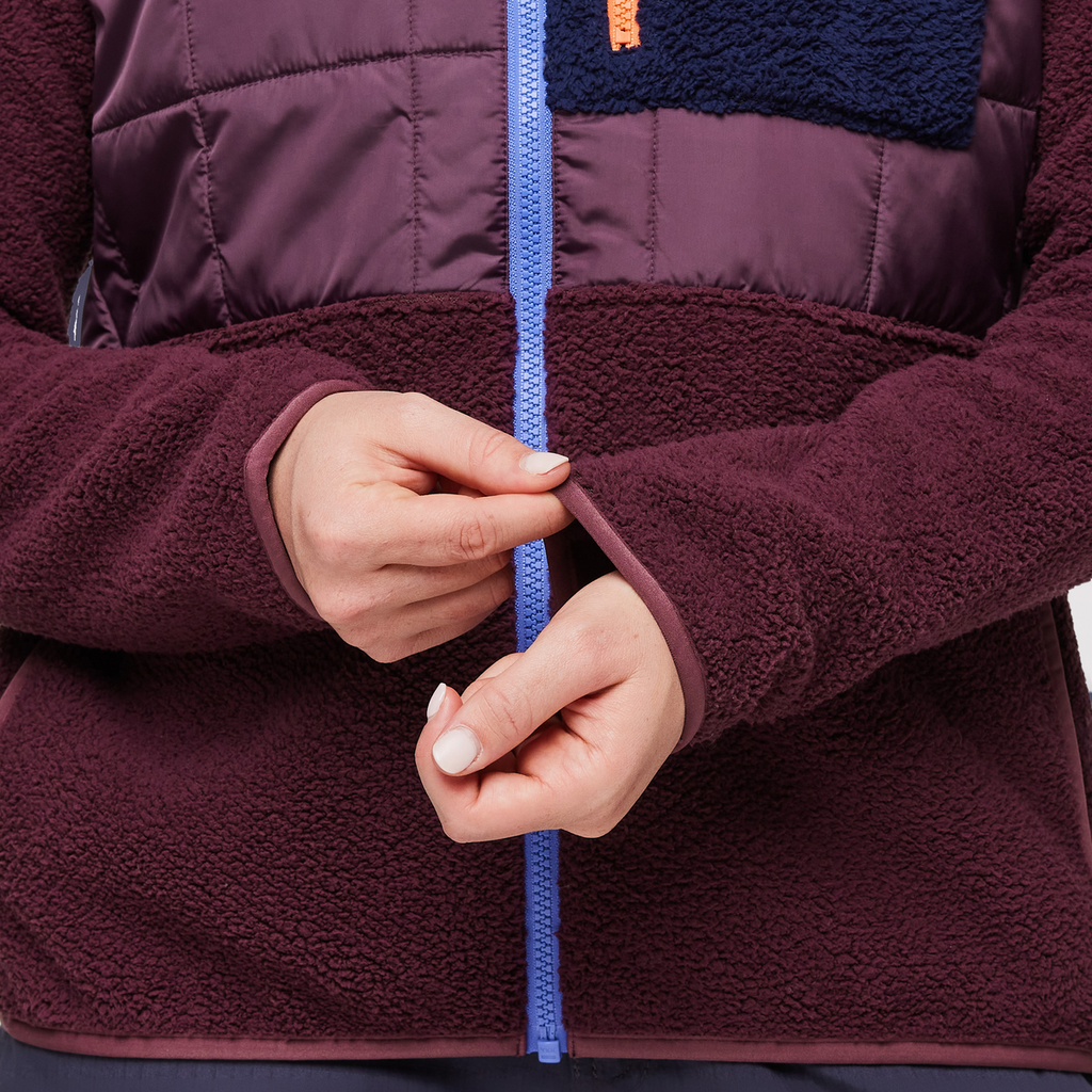Trico Hybrid Jacket - Women's, Wine, Model Aya