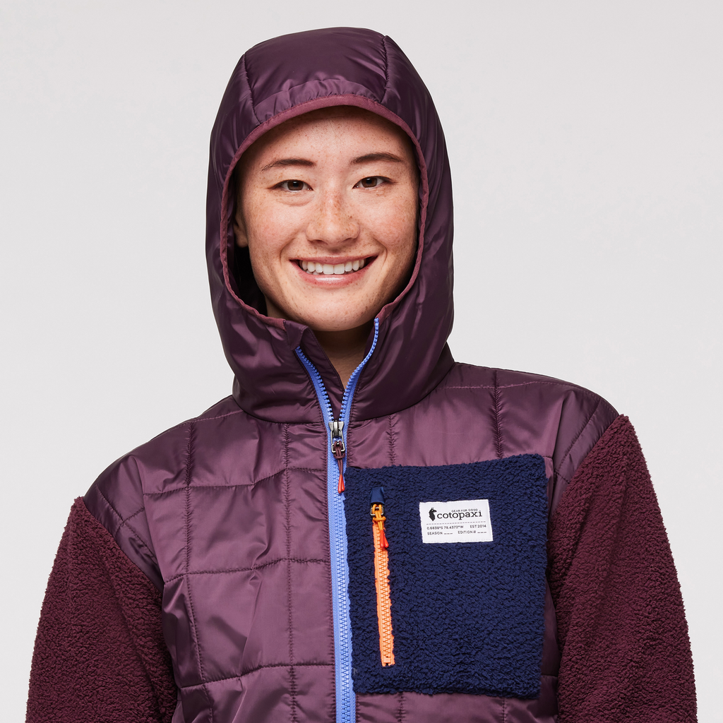 Trico Hybrid Jacket - Women's, Wine, Model Aya
