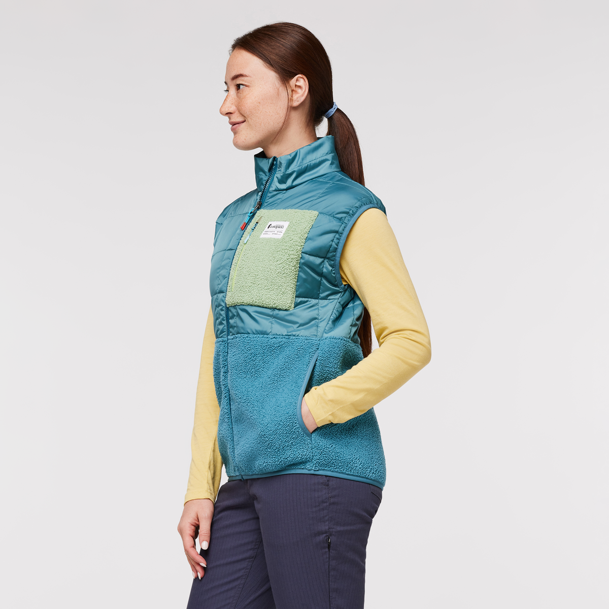 Trico Hybrid Vest - Women's, Blue Spruce/Drizzle, Model Aya