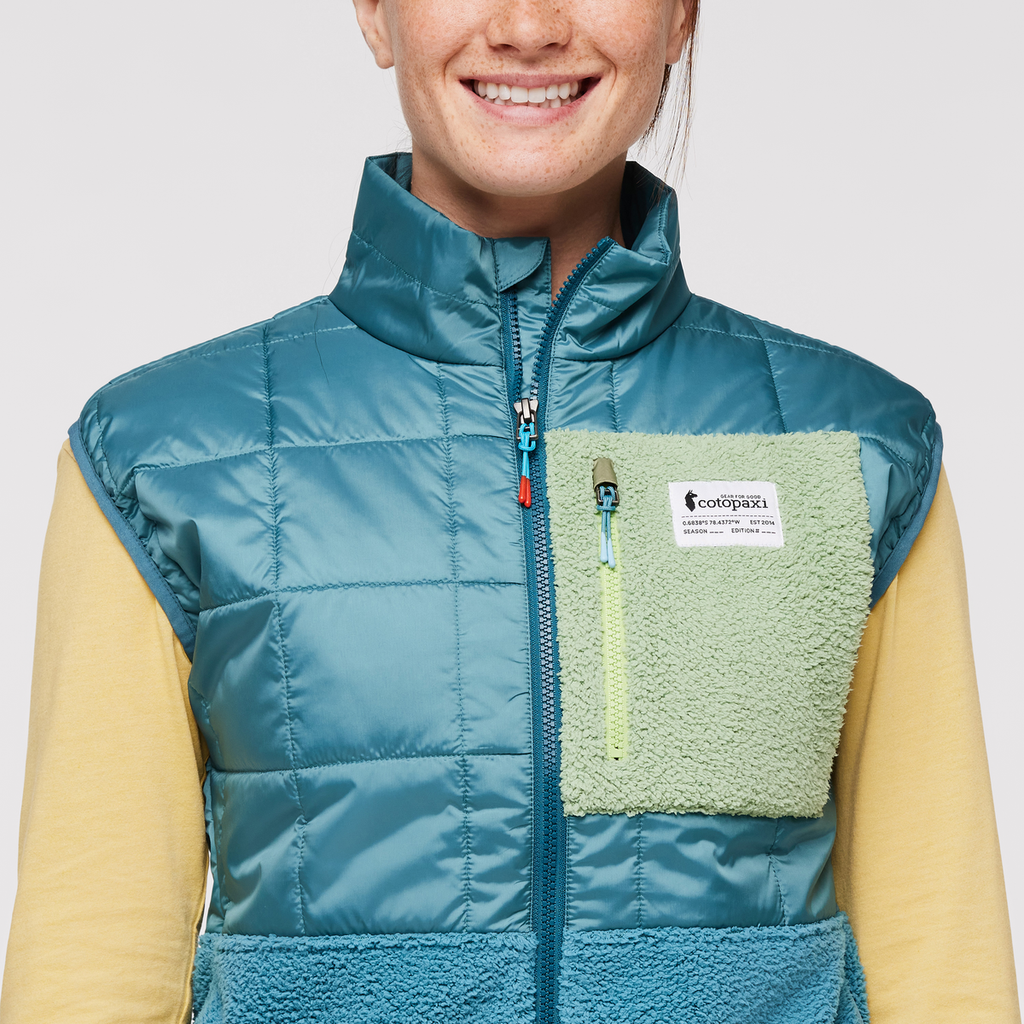 Trico Hybrid Vest - Women's, Blue Spruce/Drizzle, Model Aya