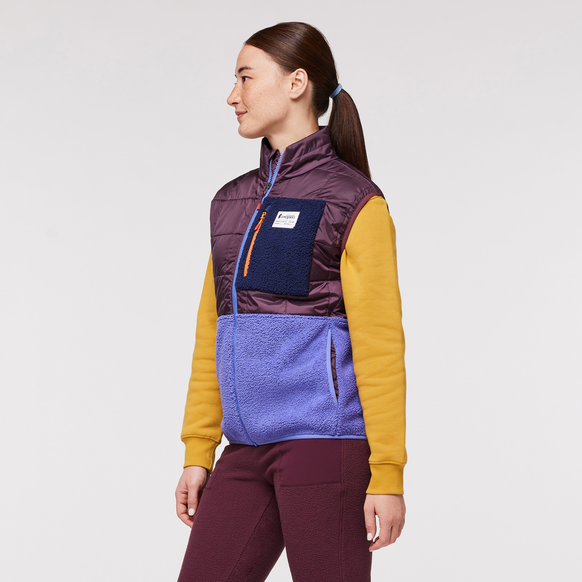 Trico Hybrid Vest - Women's, Wine/Amethyst, Model Aya
