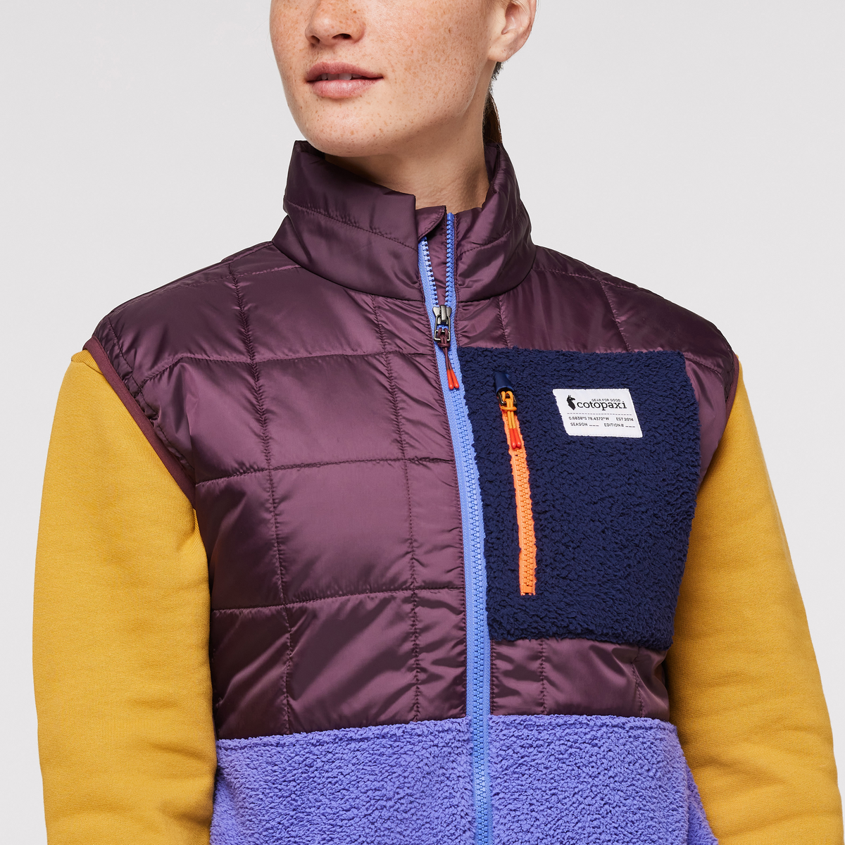 Trico Hybrid Vest - Women's, Wine/Amethyst, Model Aya