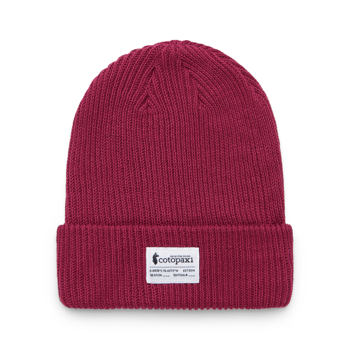 Wharf Beanie - Cotopaxi Patch, Burgundy