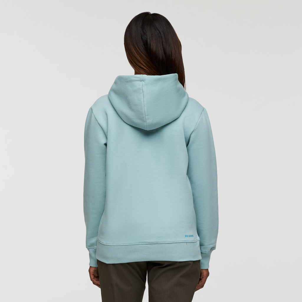 Cotopaxi Llama Pullover Hoodie - Women's, Sea Spray, Model Jade