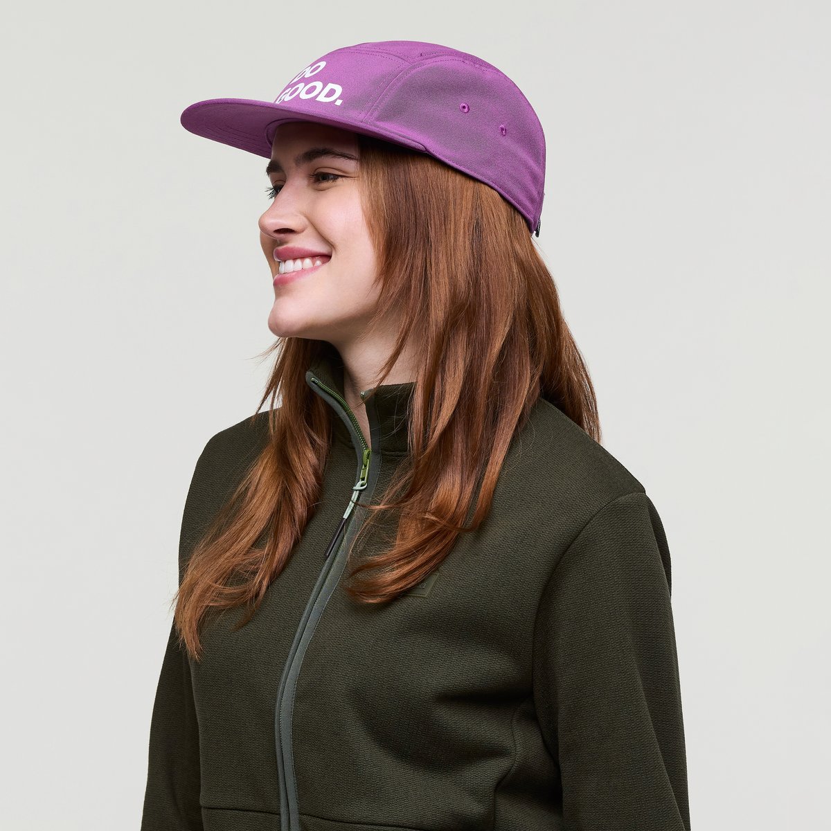 Do Good 5-Panel Hat, Mauve, Detail