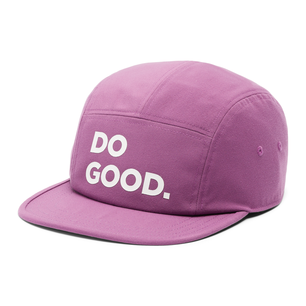 Do Good 5-Panel Hat, Mauve, Detail