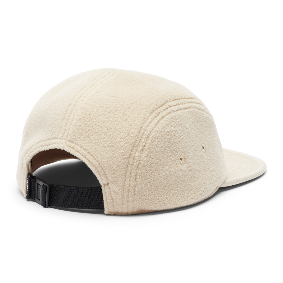 Fleece 5-Panel Hat, Oatmeal, Detail