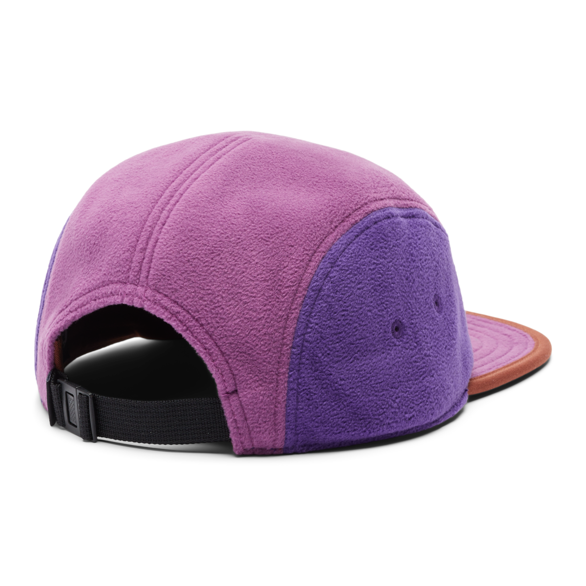 Fleece 5-Panel Hat, Rusty/Mauve, Detail